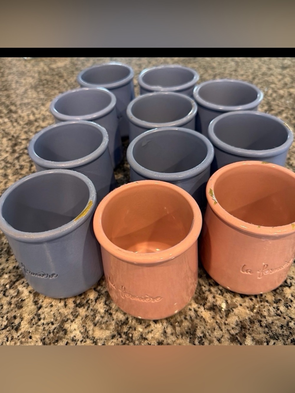 Yogurt La Fermiere Glass Containers